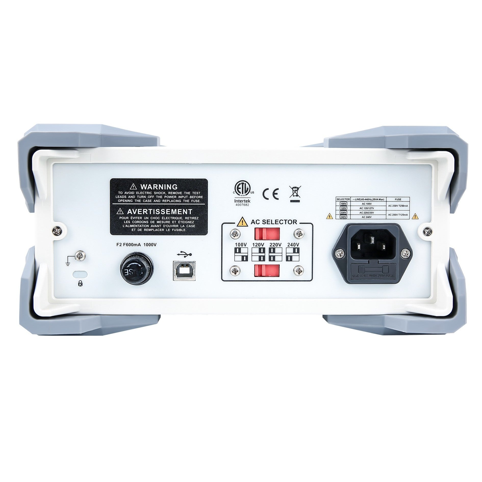 Uni-T UT8804E 4.8 Digit Advanced-Series Bench Digital Multimeter Back Image