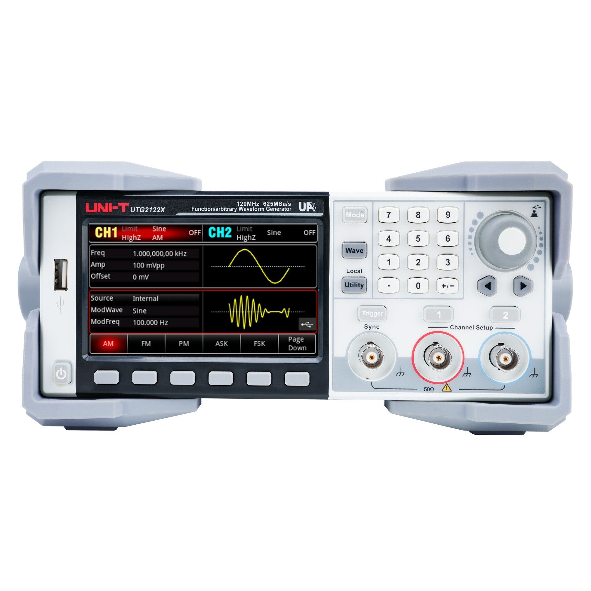 UTG2122X 120MHz 2Ch Advanced-Series Arbitrary Waveform Generator