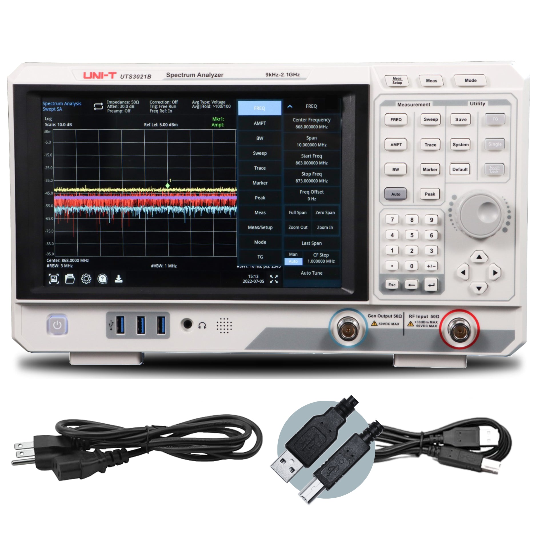 UTS3021B 2.1GHz Performance-Series Spectrum Analyzer