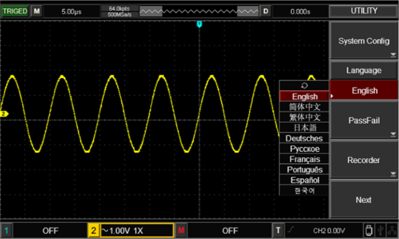 UNI-T UTD2102CEX+ Multi feature