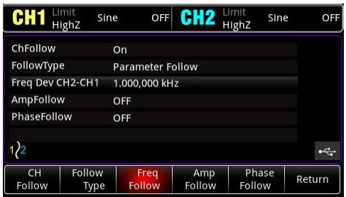 UTG2000x Channel Tracking